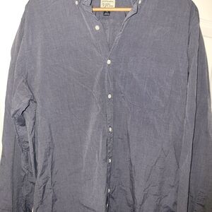 J.Crew Men’s Slim Fit Blue Cotton Button Down Shirt Size L